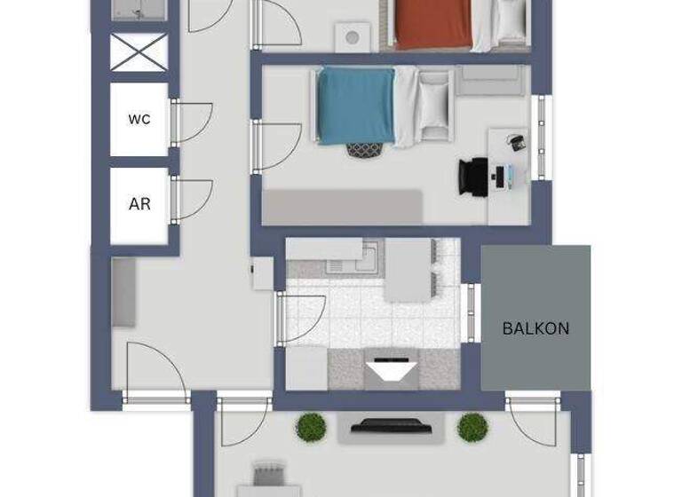 Wohnung zum Kauf 349.000 € 3 Zimmer 68 m² 2. Geschoss Tulln an der Donau 3430