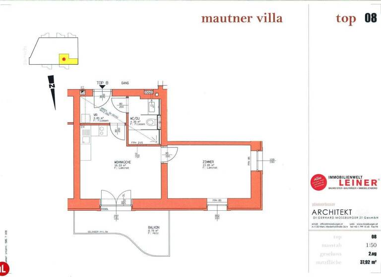 Wohnung zur Miete - Erstbezug 783 € 2 Zimmer 47 m² 2. Geschoss Schwechat 2320