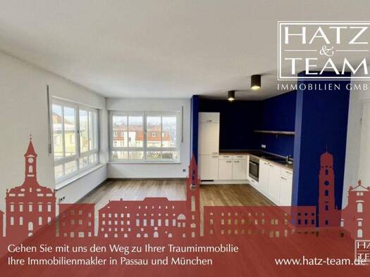 Wohnung zur Miete 740 € 2 Zimmer 65,8 m² 2. Geschoss Haidenhof-Süd Passau 94032