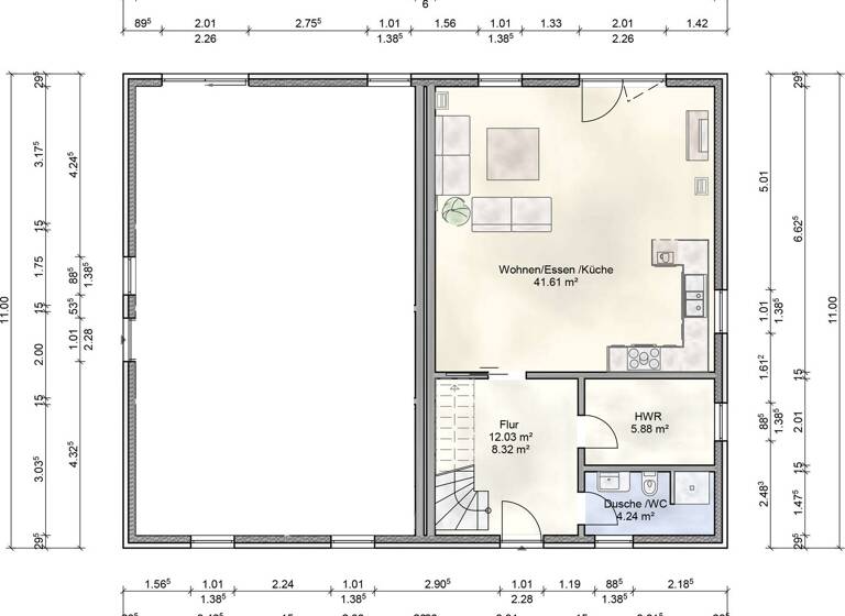 Doppelhaushälfte zum Kauf 549.000 € 7 Zimmer 200 m² 375 m² Grundstück Zarrentin 19246