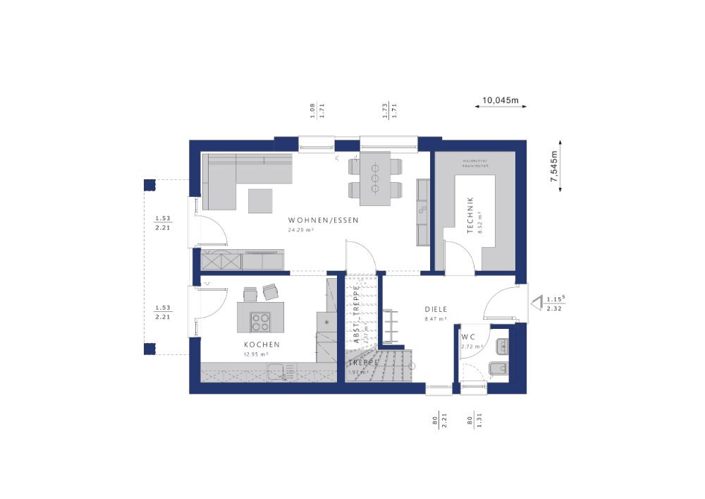 Einfamilienhaus zum Kauf provisionsfrei 435.545 € 5 Zimmer 123 m²<br/>Wohnfläche 514 m²<br/>Grundstück Mindersdorf Hohenfels 78355