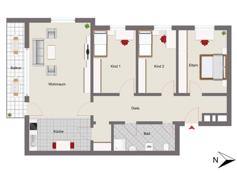 WG-Zimmer zum Kauf 430.000 € 4 Zimmer 91 m² Putzbrunn 85640
