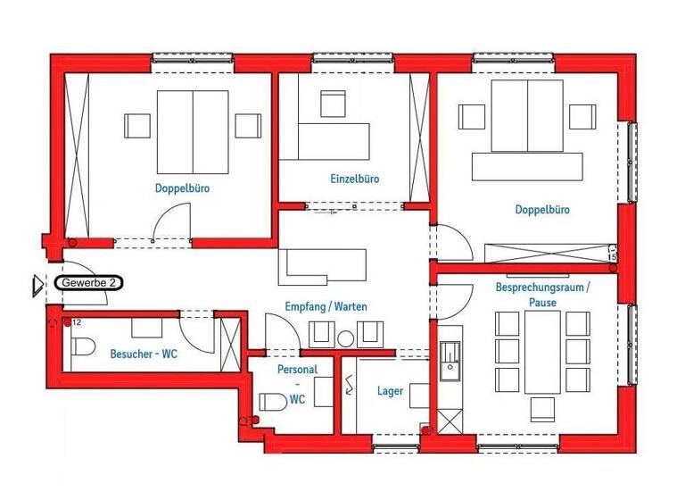 Bürofläche zum Kauf - Erstbezug 380.000 € 4 Zimmer 111,6 m² Bürofläche Werlte 49757