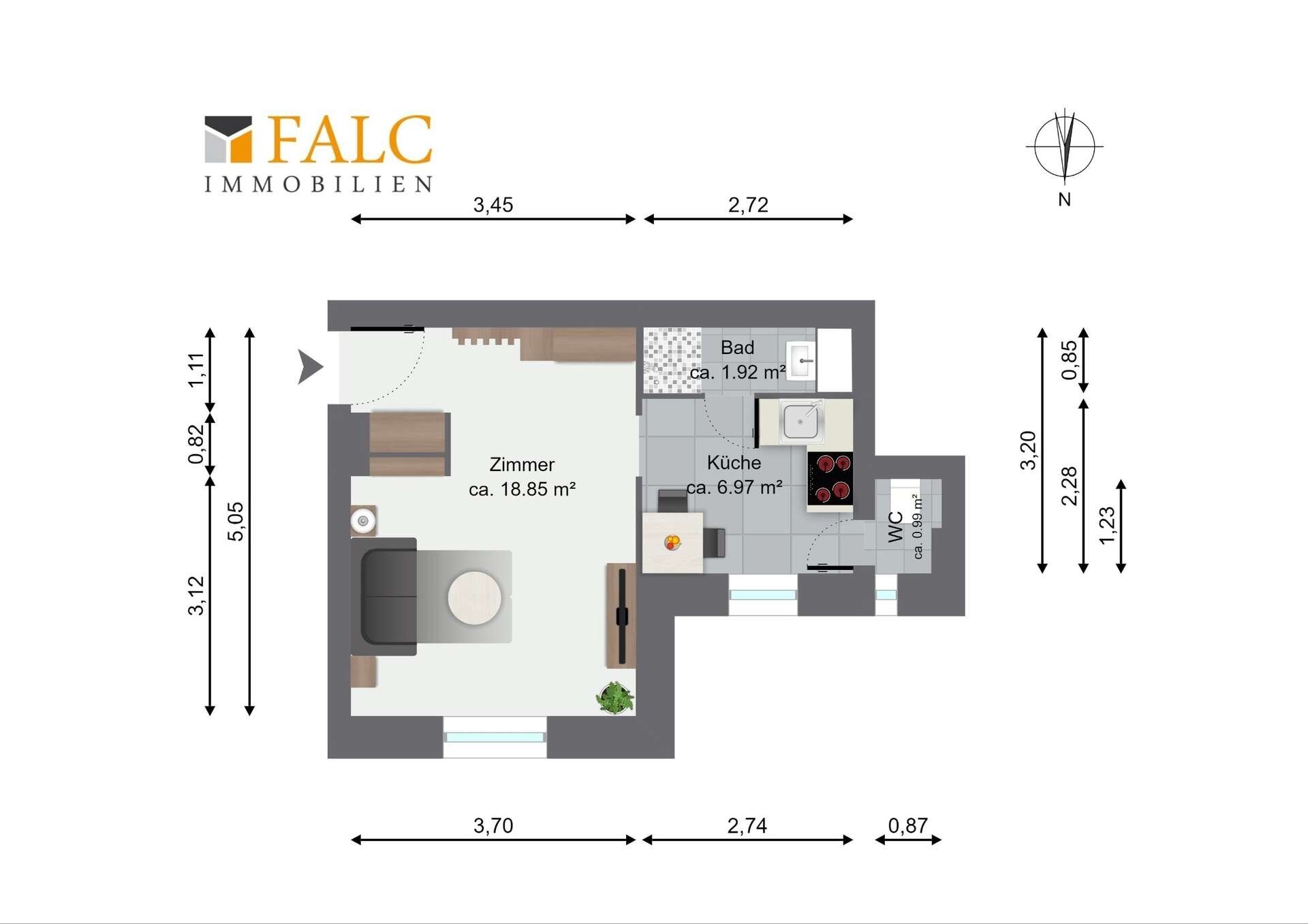 Wohnung zum Kauf 169.000 € 1 Zimmer 28,2 m²<br/>Wohnfläche 1.<br/>Geschoss Moabit Berlin 10559