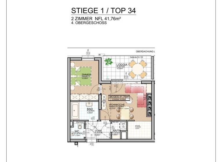 Wohnung zur Miete 668 € 2 Zimmer 41,8 m² 4. Geschoss Mautner-Markhof-Straße 6 Schwechat 2320