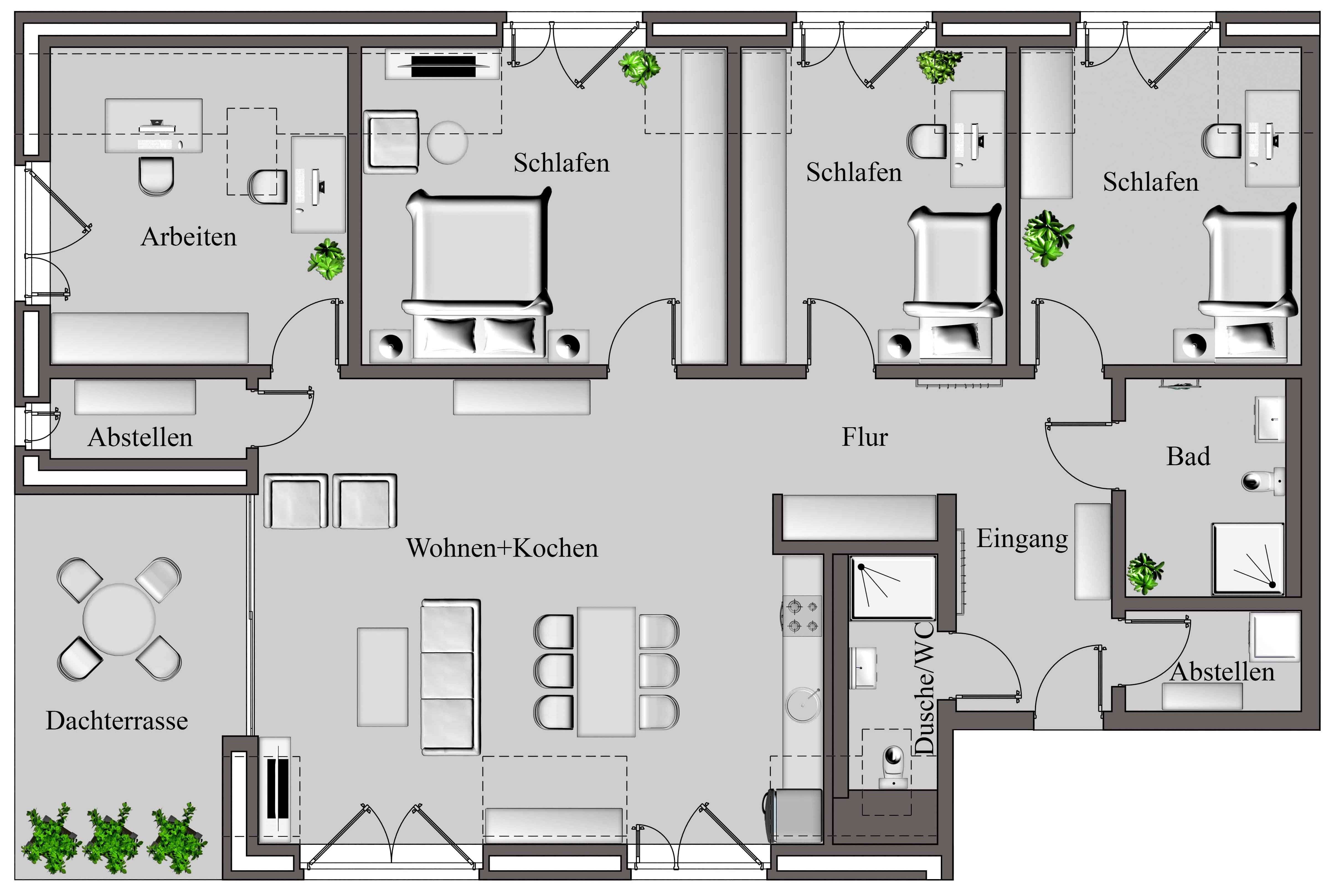 Wohnung zum Kauf provisionsfrei 728.720 € 5 Zimmer 132,1 m²<br/>Wohnfläche 2.<br/>Geschoss An den Grashöfen 4 Großburgwedel - West Burgwedel 30938