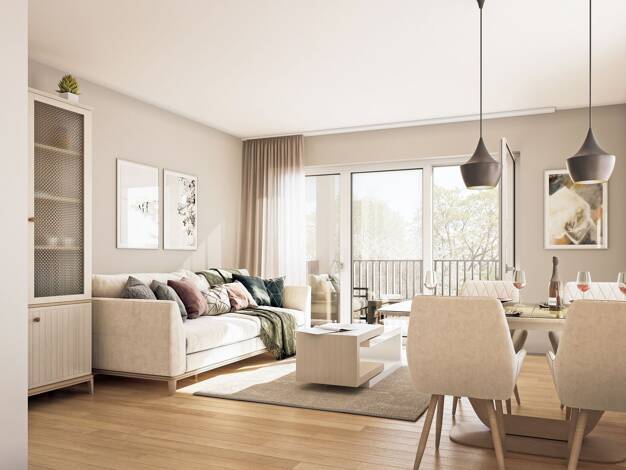 Wohnung zum Kauf - Neubau provisionsfrei 419.900 € 3 Zimmer 72,3 m² 2. Geschoss Schwaikheimer Straße 29 Winnenden Winnenden 71364