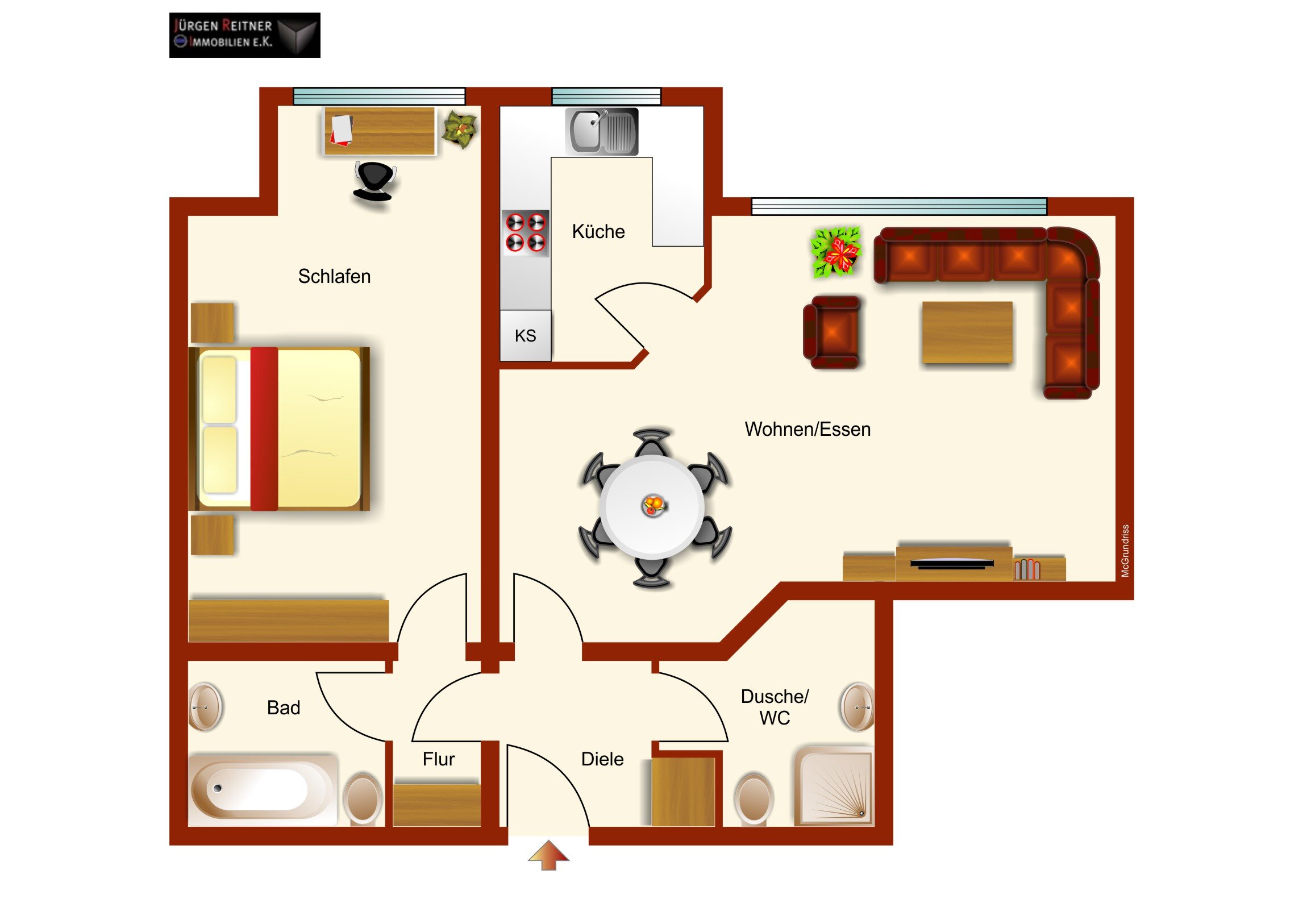 Wohnung zum Kauf provisionsfrei 130.000 € 2 Zimmer 71,9 m²<br/>Wohnfläche Horst Essen 45279