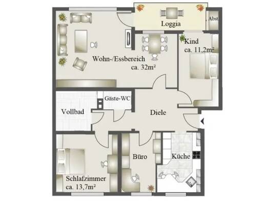 Wohnung zur Miete 1.200 € 4 Zimmer 97 m² frei ab sofort Ellerau 25479