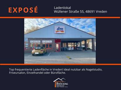 Laden zur Miete provisionsfrei 2 Zimmer 61 m² Verkaufsfläche Wüllener Straße 55 Vreden Vreden 48691