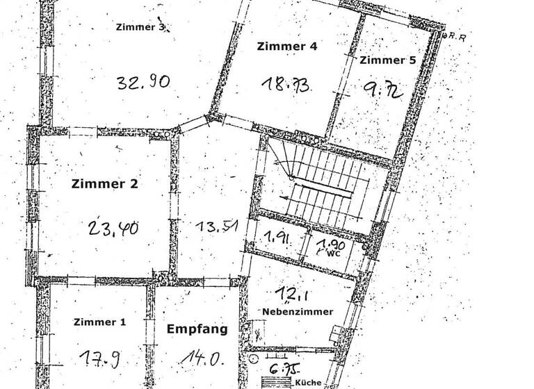Praxisfläche zur Miete 1.200 € 7,5 Zimmer 153 m²<br/>Bürofläche Richard-Wagner-Str. 54 City Bayreuth 95444