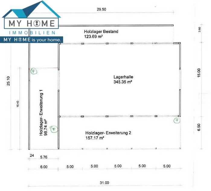 Lagerhalle zum Kauf 419.500 € 732 m²<br/>Lagerfläche ab 2.000 m²<br/>Teilbarkeit Zur Kieskaul 5 Osburg 54317