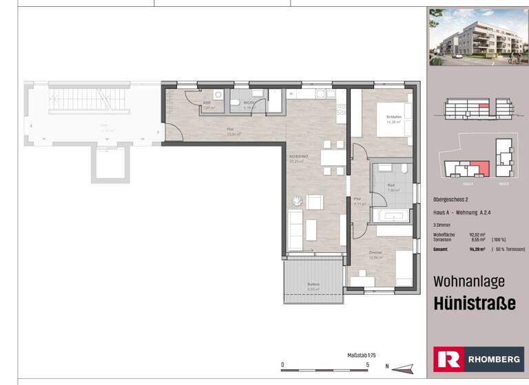 Wohnung zum Kauf 895.900 € 3 Zimmer 96,3 m²<br/>Wohnfläche Hünistraße 2-4 Friedrichshafen Friedrichshafen 88046