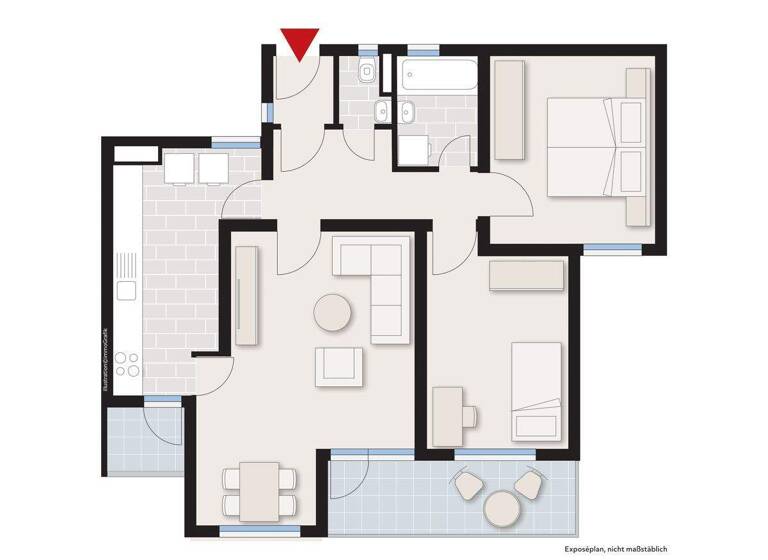 Wohnung zum Kauf provisionsfrei 239.000 € 3 Zimmer 79,8 m² EG Max-Planck-Straße 22 Sontheim Heilbronn 74081