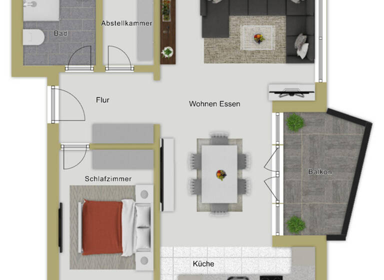 Wohnung zum Kauf 398.000 € 2 Zimmer 70 m² Fischbach Friedrichshafen 88048