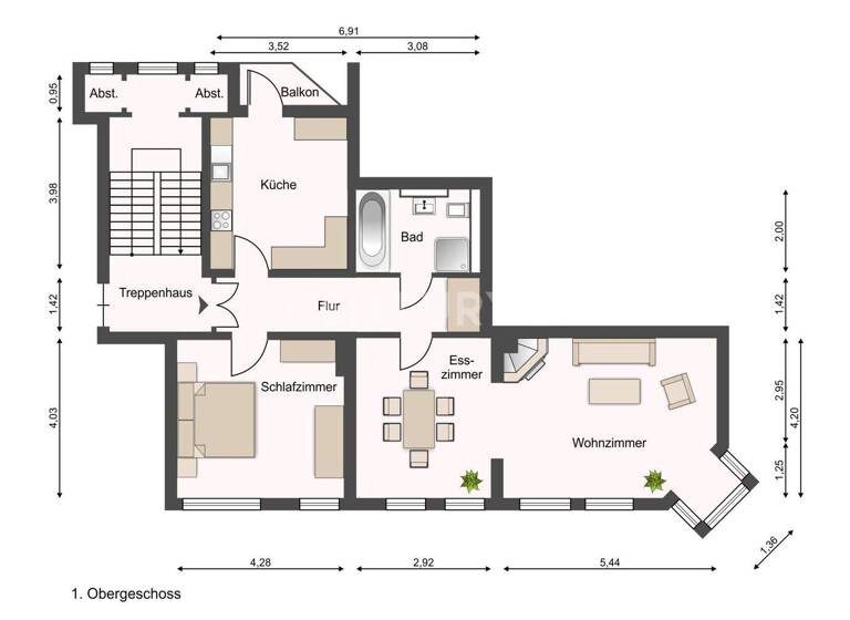 Wohnung zum Kauf 149.900 € 3 Zimmer 87,6 m² 1. Geschoss Heppens Wilhelmshaven 26384