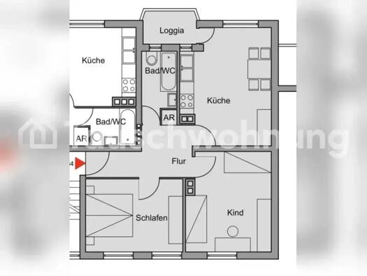 Wohnung zur Miete Tauschwohnung 552 € 2 Zimmer 56 m² 2. Geschoss Neuhausen-Nymphenburg München 80636
