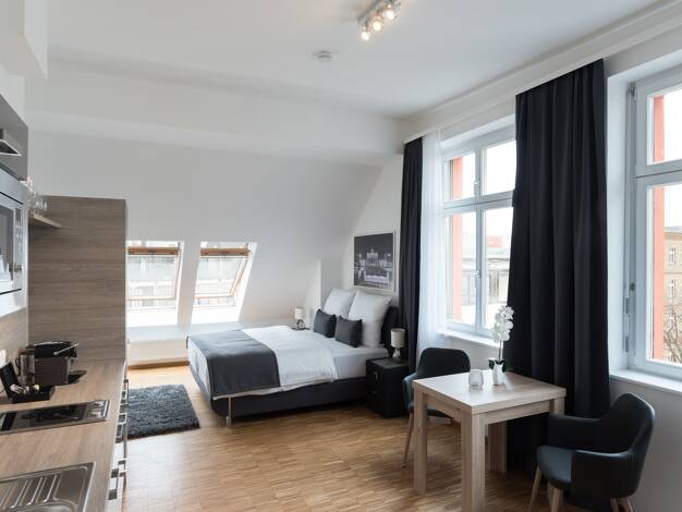 Studio zur Miete Wohnen auf Zeit 1.590 € 1 Zimmer 28 m² frei ab 02.03.2026 Mitte Berlin 10119