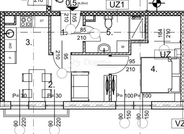 Wohnung zum Kauf 138.910 € 2 Zimmer 36 m² EG Lucko