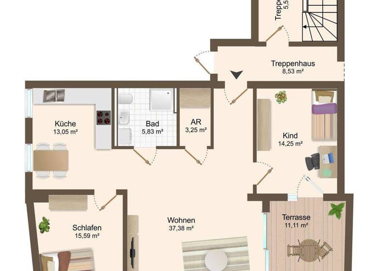 Wohnung zur Miete 980 € 3 Zimmer 94,9 m² Oettingen Oettingen in Bayern 86732