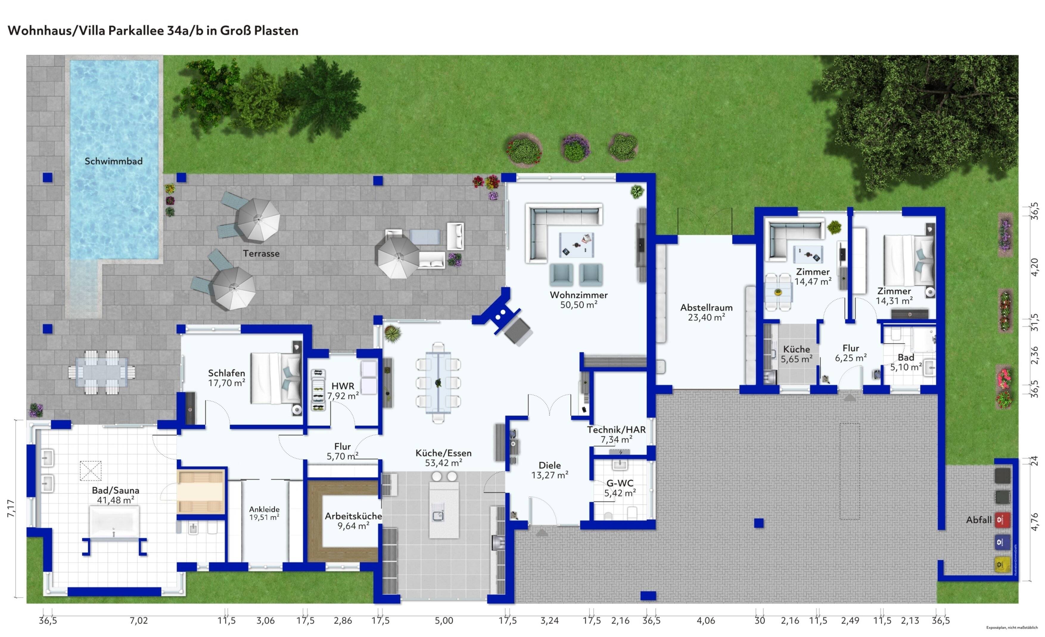Villa zum Kauf provisionsfrei 850.000 € 5 Zimmer 285 m²<br/>Wohnfläche 2.672 m²<br/>Grundstück Groß Plasten Groß Plasten 17192