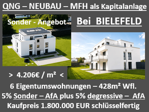 Mehrfamilienhaus zum Kauf - Erstbezug provisionsfrei als Kapitalanlage geeignet 1.800.000 € 16 Zimmer 428 m² Hafen Stadtbezirk 3 40221