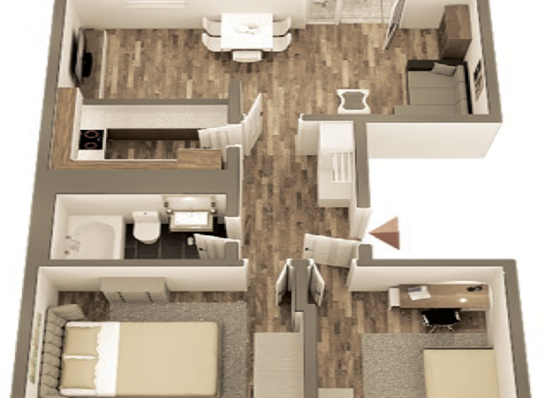 Wohnung zum Kauf 110.000 € 3 Zimmer 58 m² 1. Geschoss Breitscheidstr. 13 Herrenkrug Magdeburg 39114