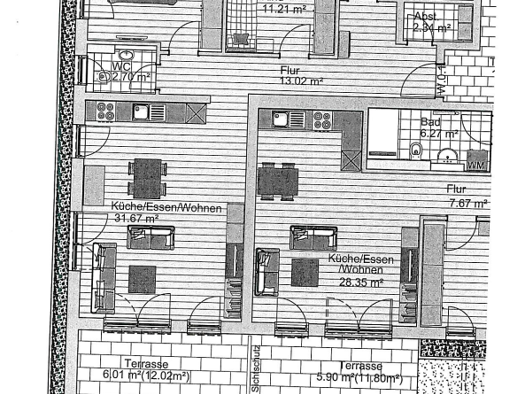 Wohnung zur Miete 1.100 € 3 Zimmer 90,3 m² EG frei ab 01.02.2026 Wullenstetten Senden 89250