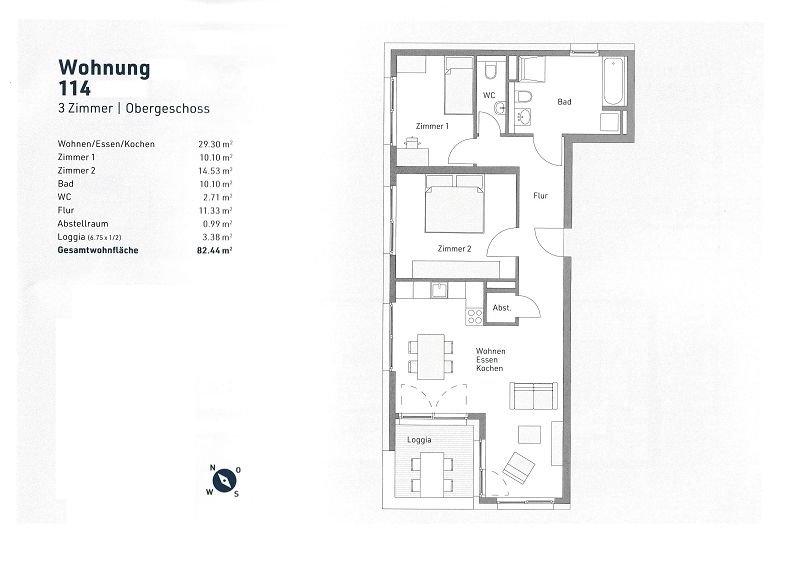 Wohnung zum Kauf provisionsfrei 518.000 € 3 Zimmer 82,4 m²<br/>Wohnfläche 1.<br/>Geschoss ab sofort<br/>Verfügbarkeit Wolfenweiler Schallstadt 79227