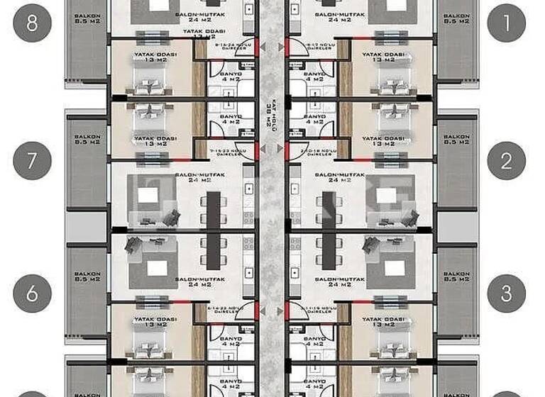 Penthouse zum Kauf 180.000 € 3 Zimmer 95 m² EG Antalya 07460