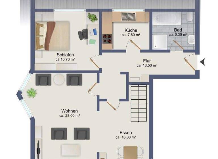 Wohnung zum Kauf 159.000 € 3 Zimmer 87 m² 2. Geschoss Warmensteinach 95485