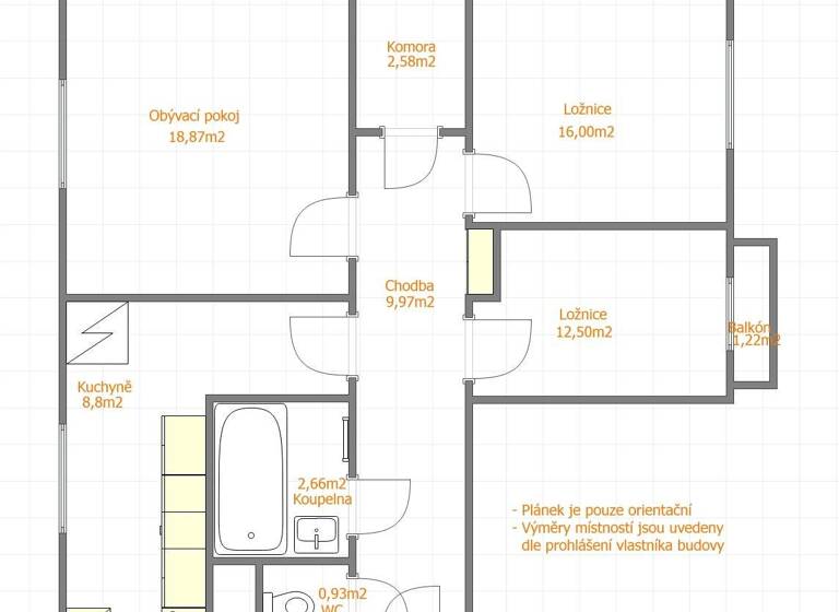 Wohnung zum Kauf 220.000 € 3 Zimmer 80 m² 1. Geschoss Pilsen