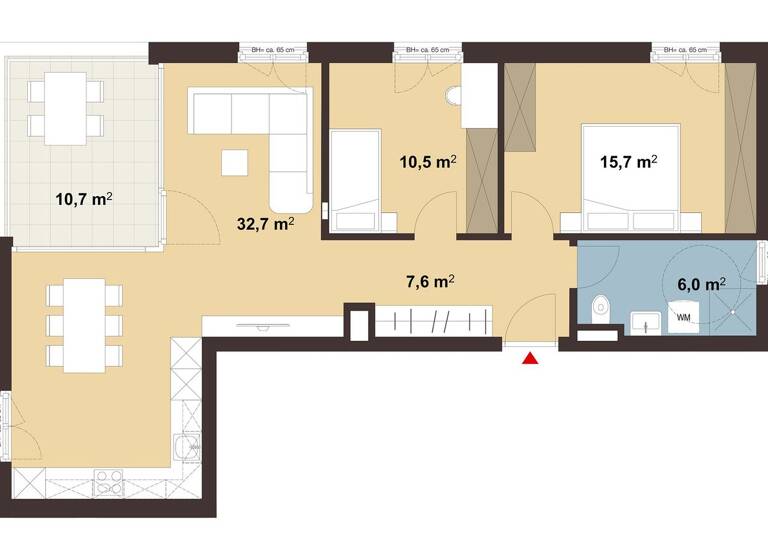 Wohnung zum Kauf - Erstbezug 504.000 € 3 Zimmer 72,5 m² 1. Geschoss Tranglweg Nüziders 6714
