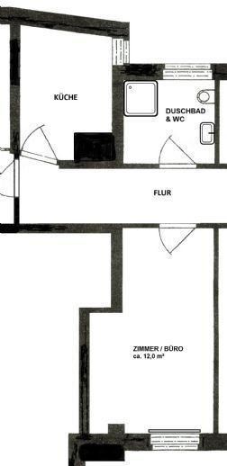 Bürofläche zur Miete 280 € 1 Zimmer 12 m²<br/>Bürofläche Rotherbaum Hamburg 20148