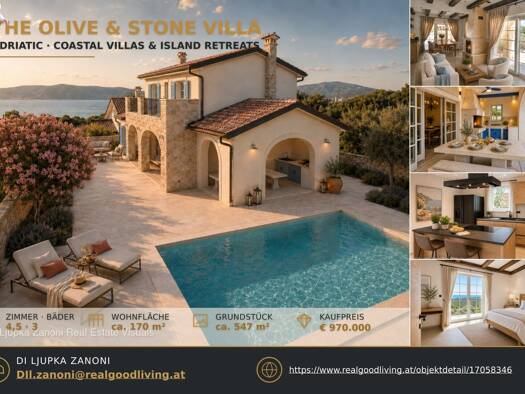 Villa zum Kauf - Erstbezug 970.000 € 4,5 Zimmer 547 m² Grundstück frei ab 01.10.2026 Linardići 51511