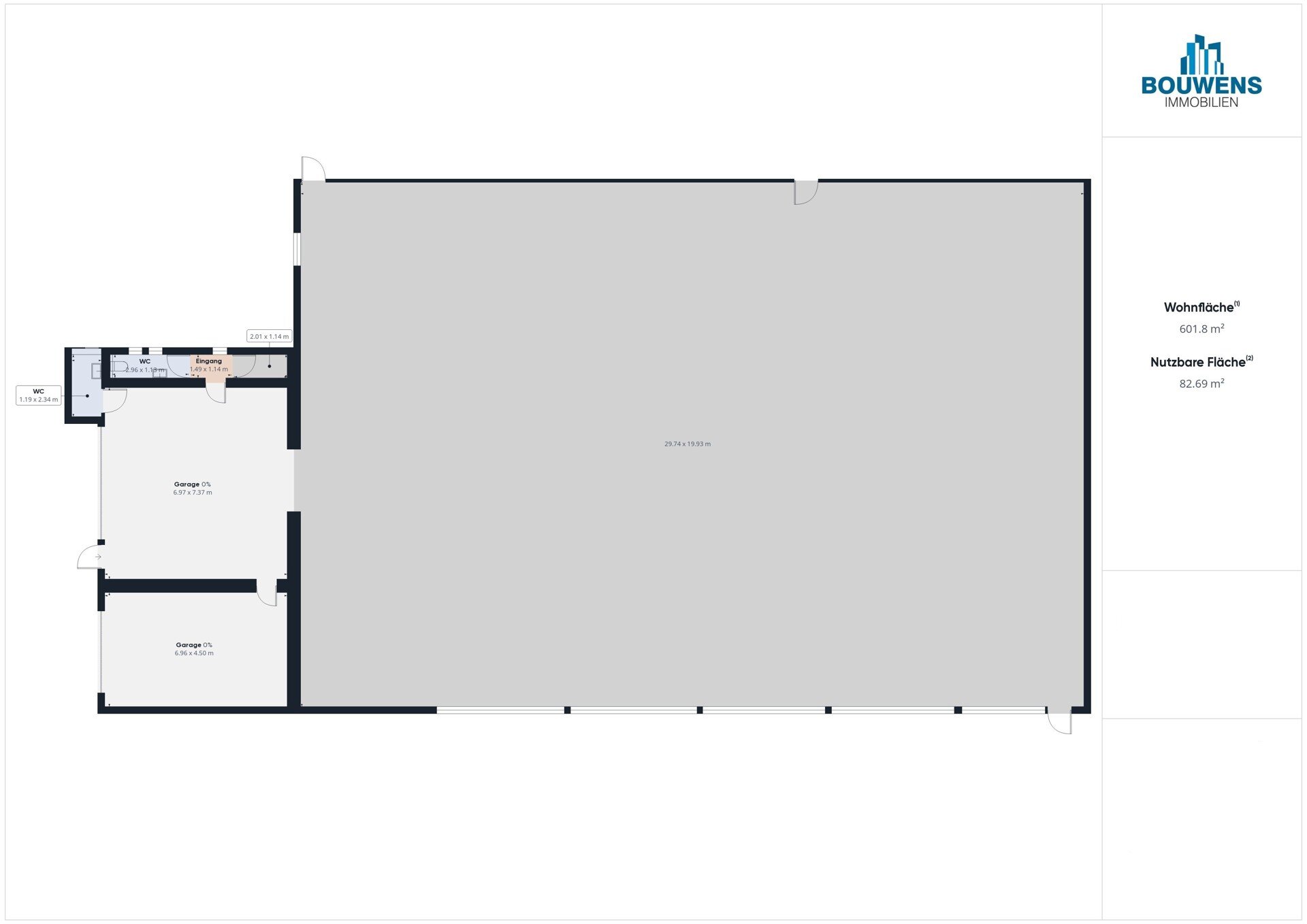 Lagerhalle zur Miete 2.600 € 586 m²<br/>Lagerfläche Heinsberg Heinsberg 52525