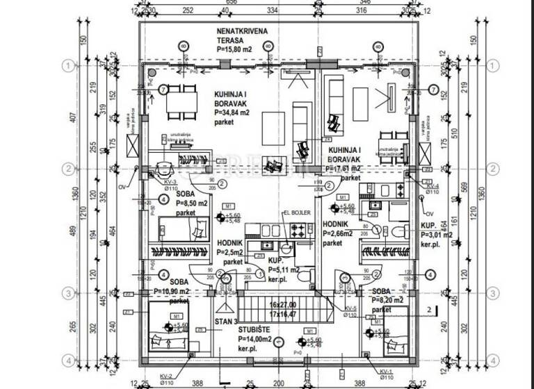 Wohnung zum Kauf 659.000 € 5 Zimmer 100 m² 2. Geschoss Malinska, Malinska-Dubasnica Malinska-Dubasnica