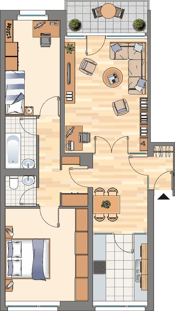 Wohnung zur Miete 659 € 3 Zimmer 76,8 m²<br/>Wohnfläche 1.<br/>Geschoss 07.02.2025<br/>Verfügbarkeit Siepmannstraße 29 Siedlung Siepmannstraße Dortmund 44379