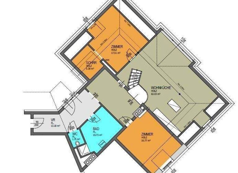 Wohnung zur Miete 1.468 € 3 Zimmer 128,4 m² Wien 1140