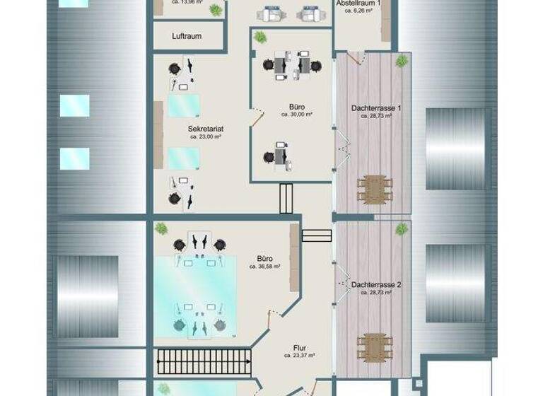 Bürofläche zur Miete 4.200 € 14 Zimmer 570 m² Bürofläche Vahrenheide Hannover 30179