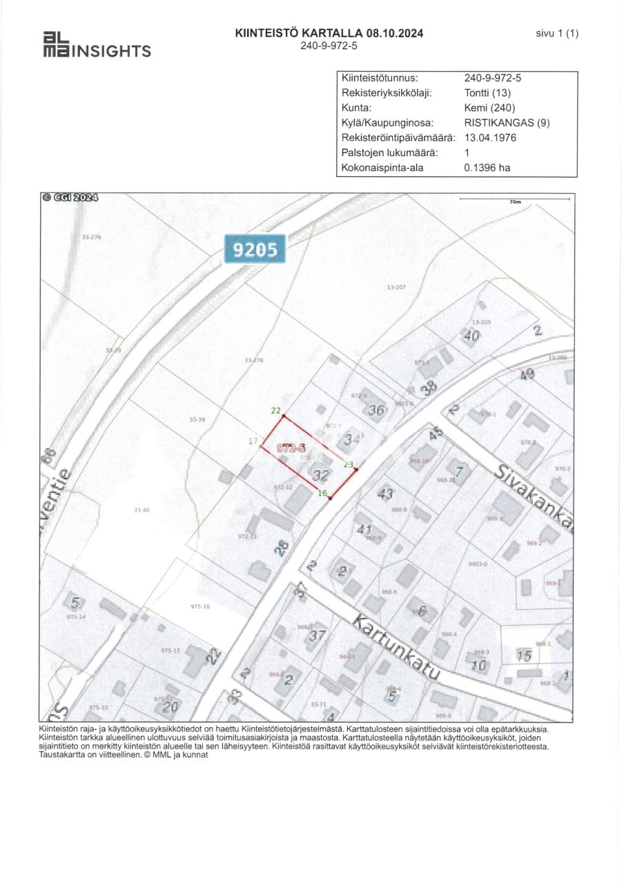 Grundstück zum Kauf 15.000 € 1.396 m²<br/>Grundstück Kemi 94600