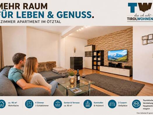 Wohnung zum Kauf 509.000 € 95 m² Längenfeld 6444