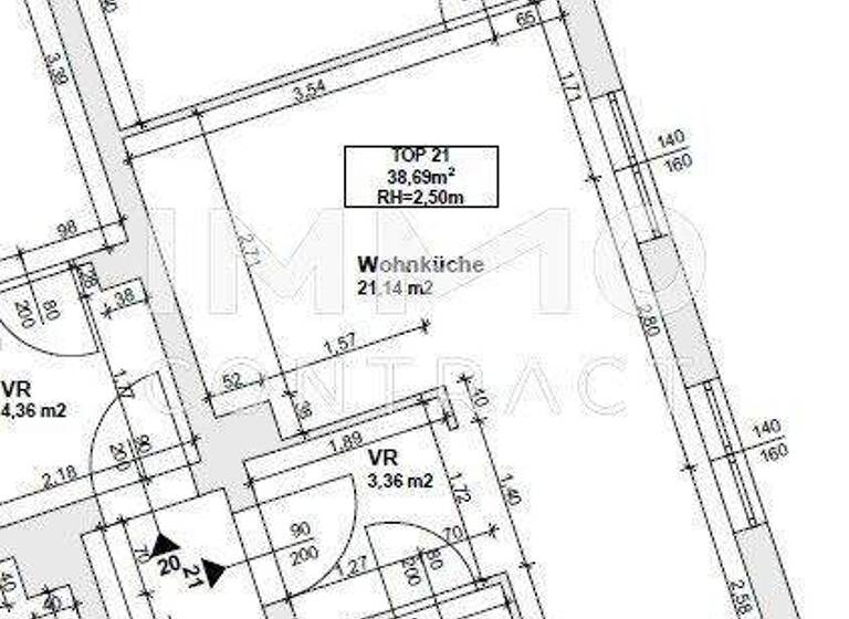 Wohnung zur Miete 720 € 2 Zimmer 39 m² 2. Geschoss Wien,Hernals 1170