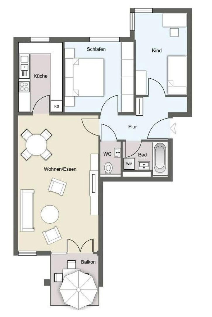 Wohnung zur Miete 600 € 3 Zimmer 71 m²<br/>Wohnfläche 1.<br/>Geschoss 01.02.2025<br/>Verfügbarkeit Teichweg 3 Kesselsdorf Kesselsdorf 01723