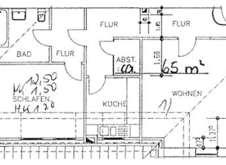 Wohnung zur Miete 540 € 2 Zimmer 65 m² 2. Geschoss frei ab 01.05.2026 Zingelstraße 47 Meldorf 25704