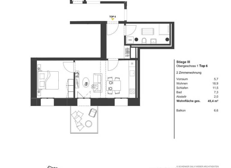 Wohnung zum Kauf - Erstbezug 416.257 € 2 Zimmer 45,4 m² Wien 1030