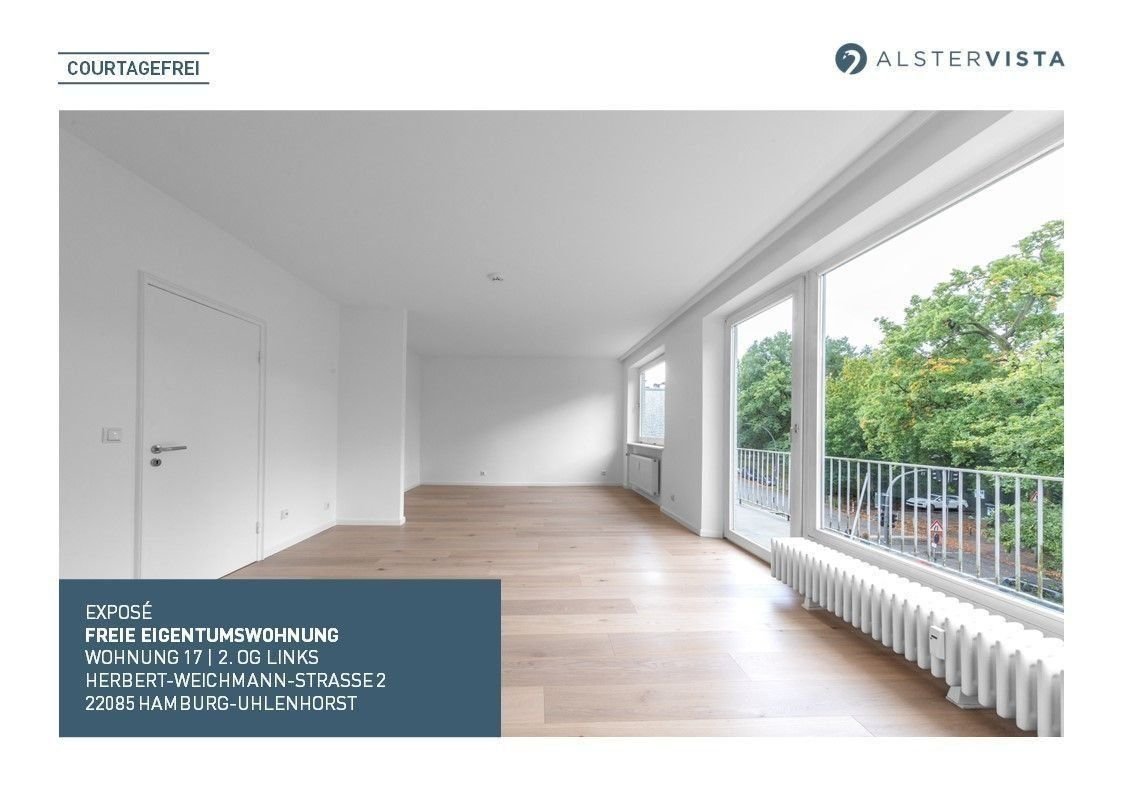 Wohnung zum Kauf provisionsfrei 550.000 € 1 Zimmer 42 m²<br/>Wohnfläche 2.<br/>Geschoss ab sofort<br/>Verfügbarkeit Herbert-Weichmann-Straße 2 Uhlenhorst Hamburg 22085