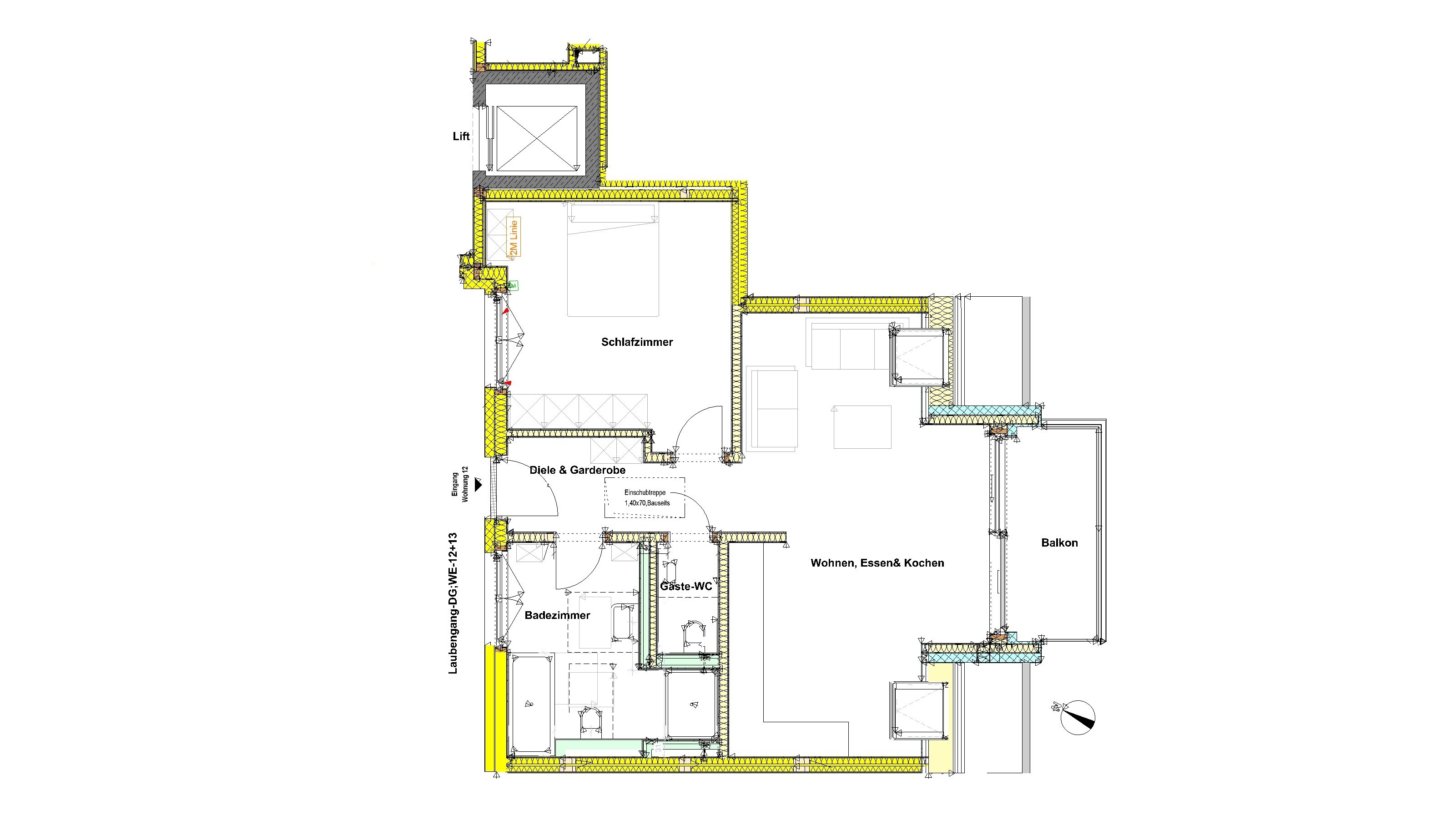 Wohnung zum Kauf provisionsfrei 537.900 € 2 Zimmer 65,2 m²<br/>Wohnfläche Nelkenstraße 2 Eching Eching 85386