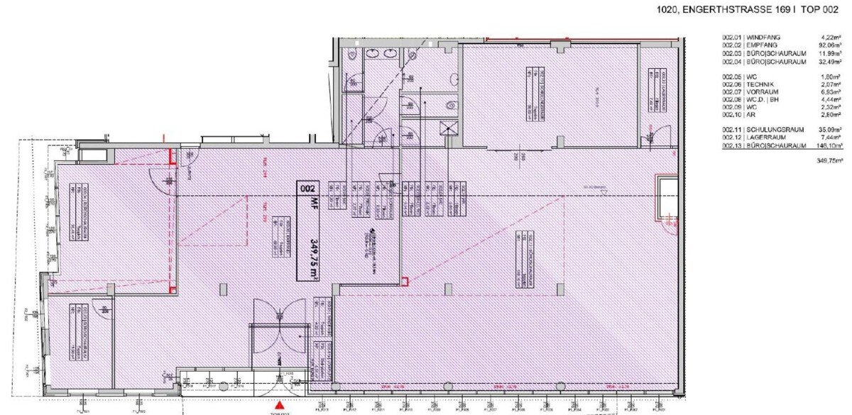 Bürofläche zur Miete 15,08 € 349,8 m²<br/>Bürofläche Engerthstraße 169 Wien 1020