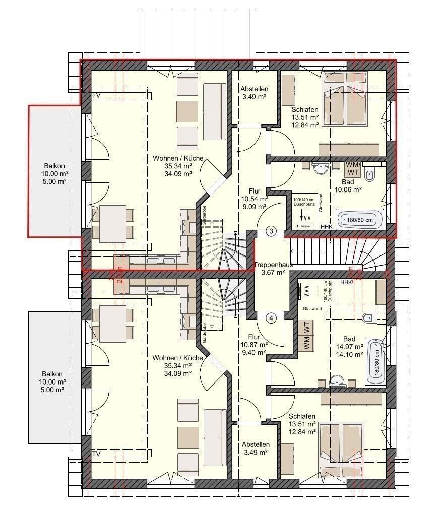 Maisonette zum Kauf provisionsfrei 634.500 € 3 Zimmer 102 m²<br/>Wohnfläche 1.<br/>Geschoss Zingst Zingst 18374